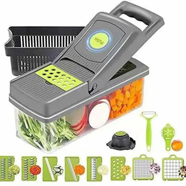 Vegetable Chopper Cutter Food Slicer Multifunctional 16 in 1